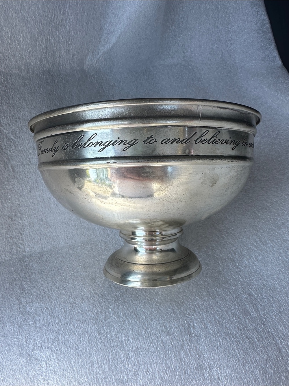 Pottery Barn sentiment serving bowl